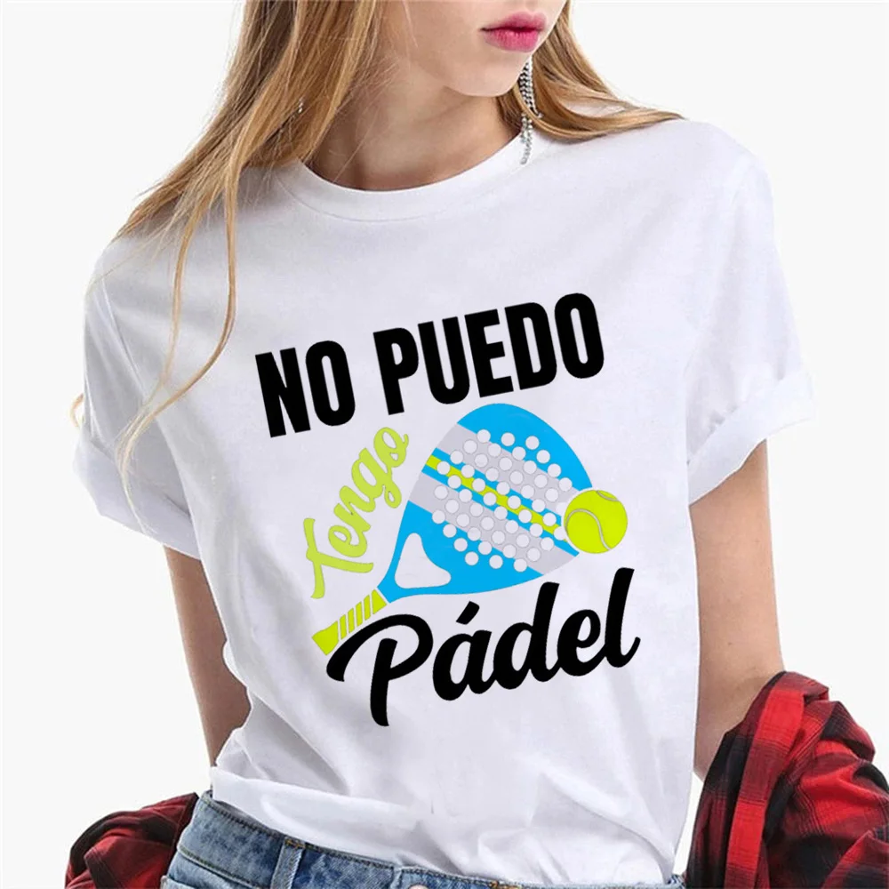 Padel top women designer comic funny Tee female anime clothing