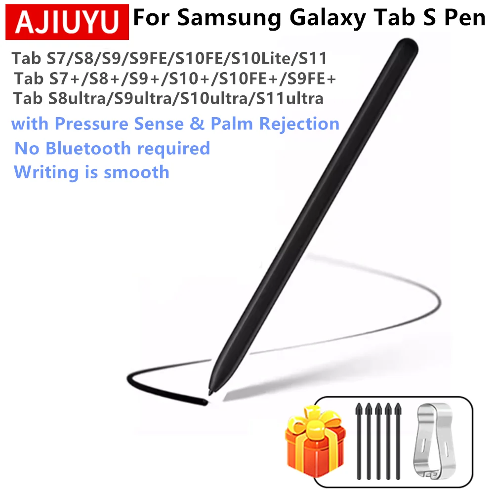 

Стилус для Samsung Galaxy Tab S10 Lite SM-X400 SM-X406 X406B S9 S10 FE S11, S Pen для Samsung Tab с ластиком и функцией Palm Rejection