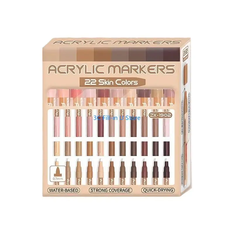 G8TA Artist Acrylic Markers With Quick Dry Formulas Ergonomic Barrels For Drawing