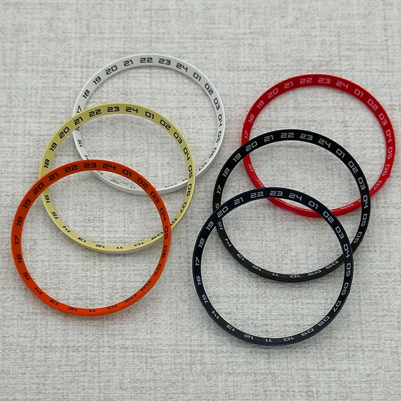 Custom 30.5 x 27.5 mm Watch Bezel Ring Compatible  SKX007 SKX009  SRPD Case Plastic Inner Ring For NH35  NH36 Case Bezel Ring - view 2
