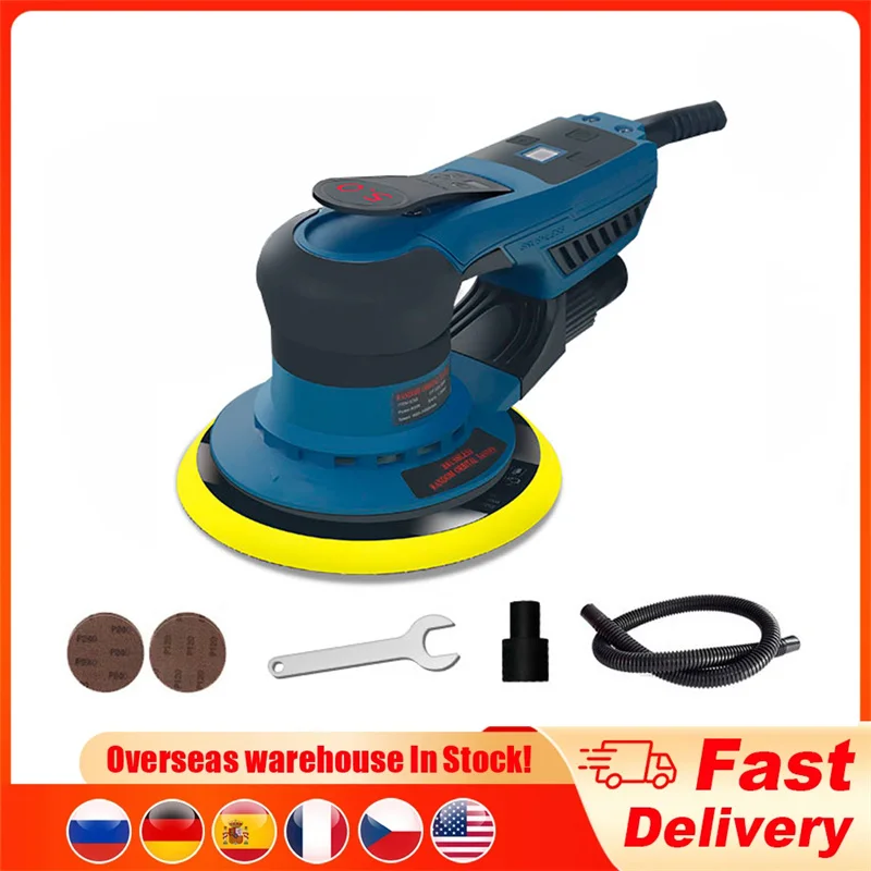 

360W Car Wall Sander Brushless Motor 6 Inch 5mm Random Orbit DA Polisher 150mm Car Polishing Sander