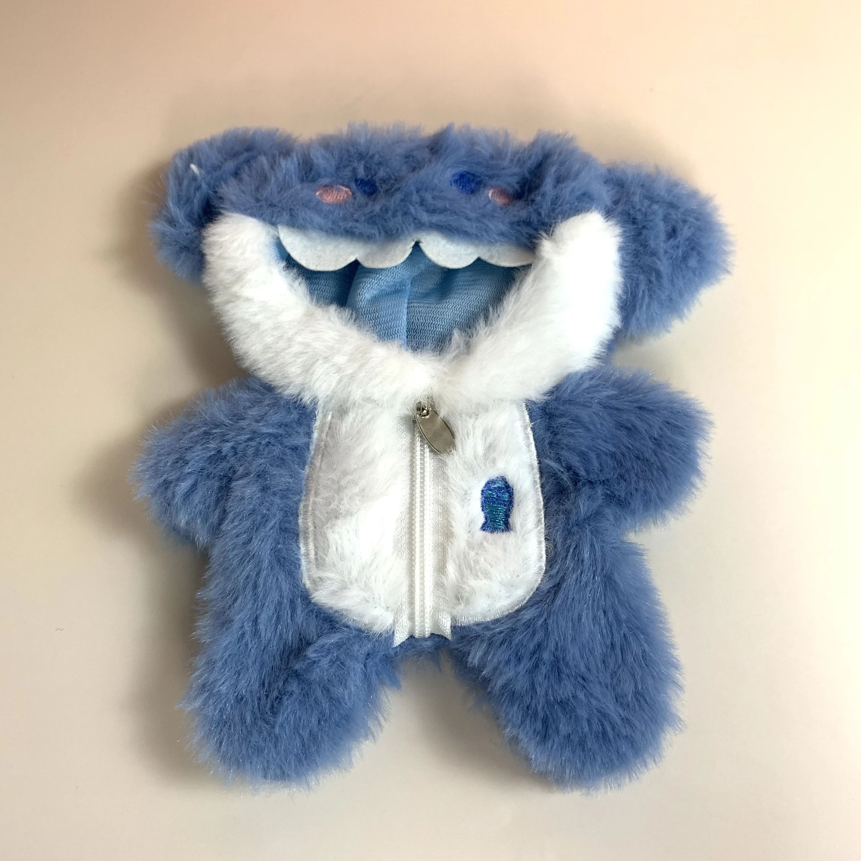 دمية صغيرة الملابس الزي اكسسوارات ل 15-17 سنتيمتر Labubu أيدول V1 V2 كبيرة الأذن الأبيض الوردي أرنب وزرة الملابس هدية