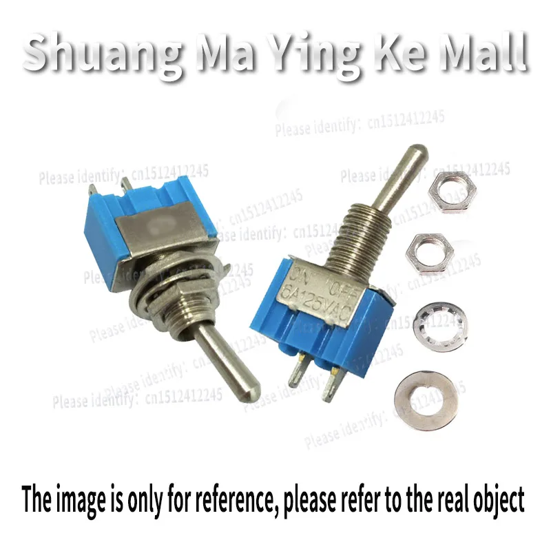 1PCS MTS-101 MTS101 2Pin SPST ON-OFF 6mm Blue Mini Toggle Switches 2Position 3A250V 6A125VAC New