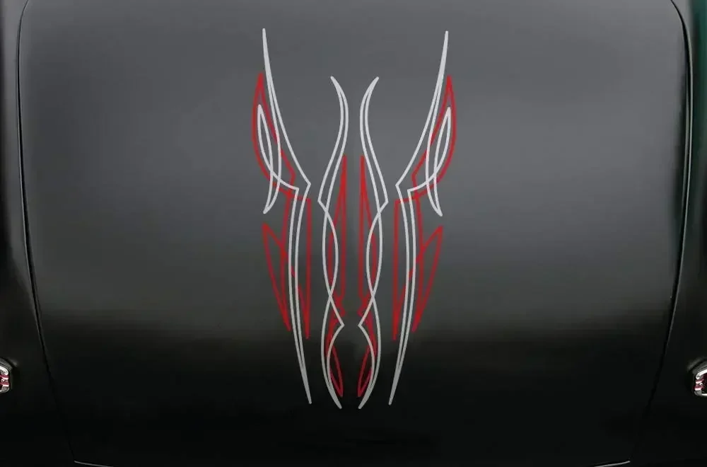 

Factory Crafts Universal Pinstripe Set 1 Graphics Kit 3M Vinyl Decal Wrap - Red & White