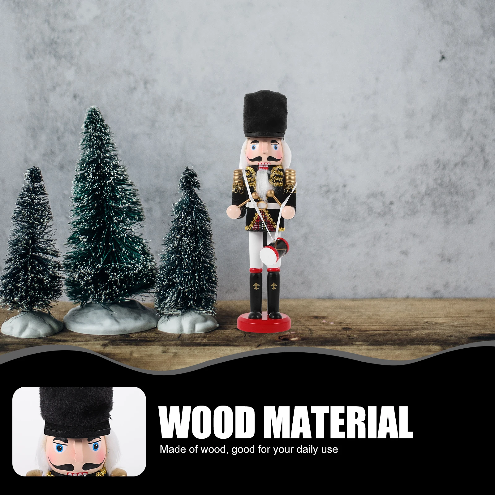 

Nutcracker Ornament Decoration Decorate Decorative Nutcrackers Unique Wooden Craft Man Ornaments
