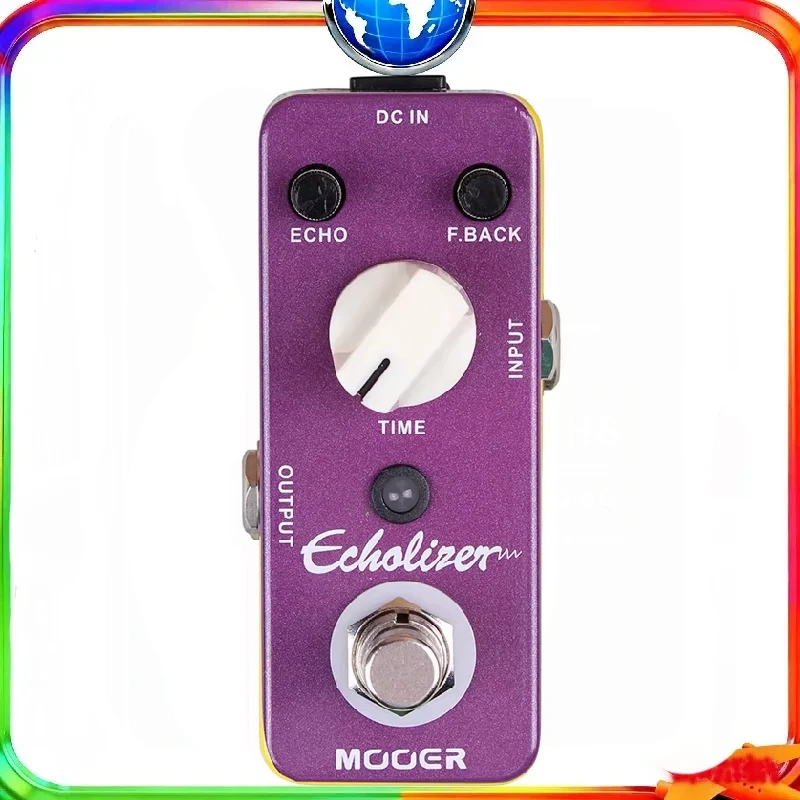 

MOOER Echolizer Guitar Effects Pedal - True Bypass Metal Shell Micro Delay Pedal with 25ms-600ms Delay Time Guitar Accessories