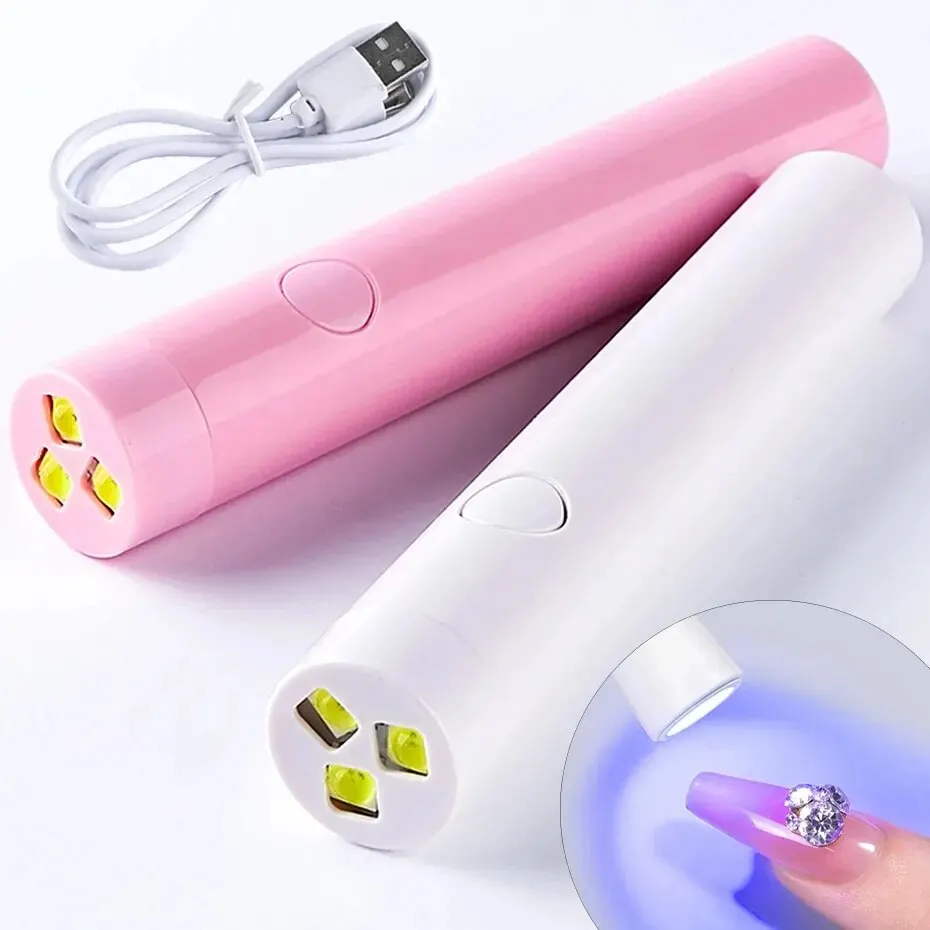 HALAIMAN 3 Colors Gel Polish Nail Drying Lamp Rechargeable Uv Led Lamp For Nails Accessories Flashlight Nail Dryer Equipment