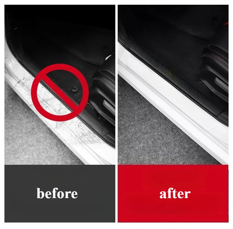 For NIO ET5 ET7 EC6 ES6 ES8 Car Threshold Strip Anti-step Sticker Anti-scratch Trunk Protection Strip Universal Car Accessories