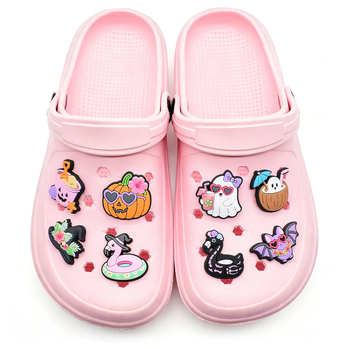 22pcs/set 2026 Halloween Cartoon Series ​for Shoe Charms Accessories for Classic Clog Shoe Decoration Fit Wristband Kids Gifts