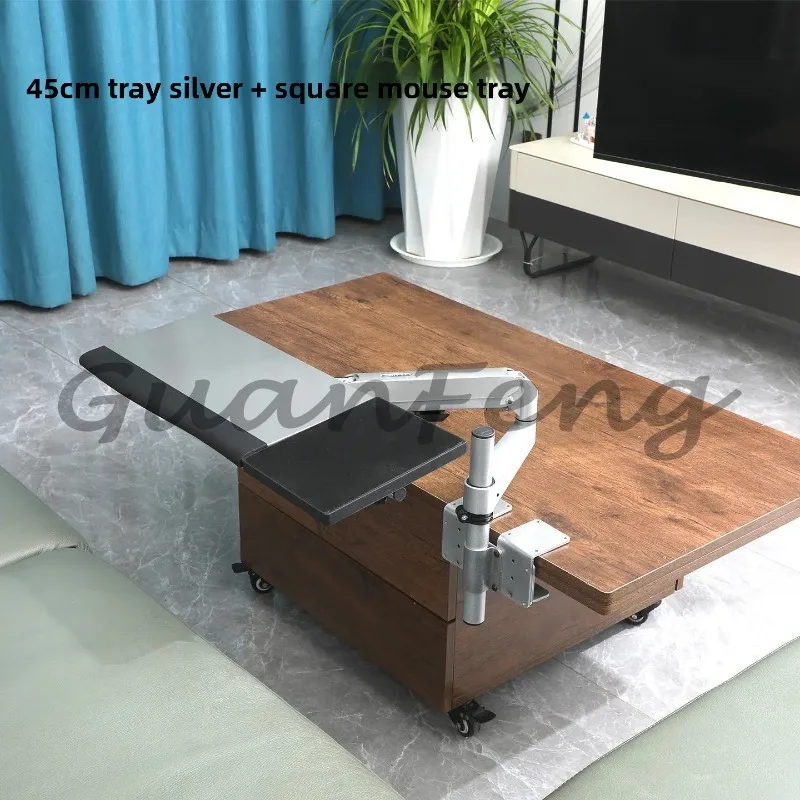 Coffee Table Keyboard, Mouse, Notebook Stand, Home Modern Simple Space-saving Bedside Computer Stand