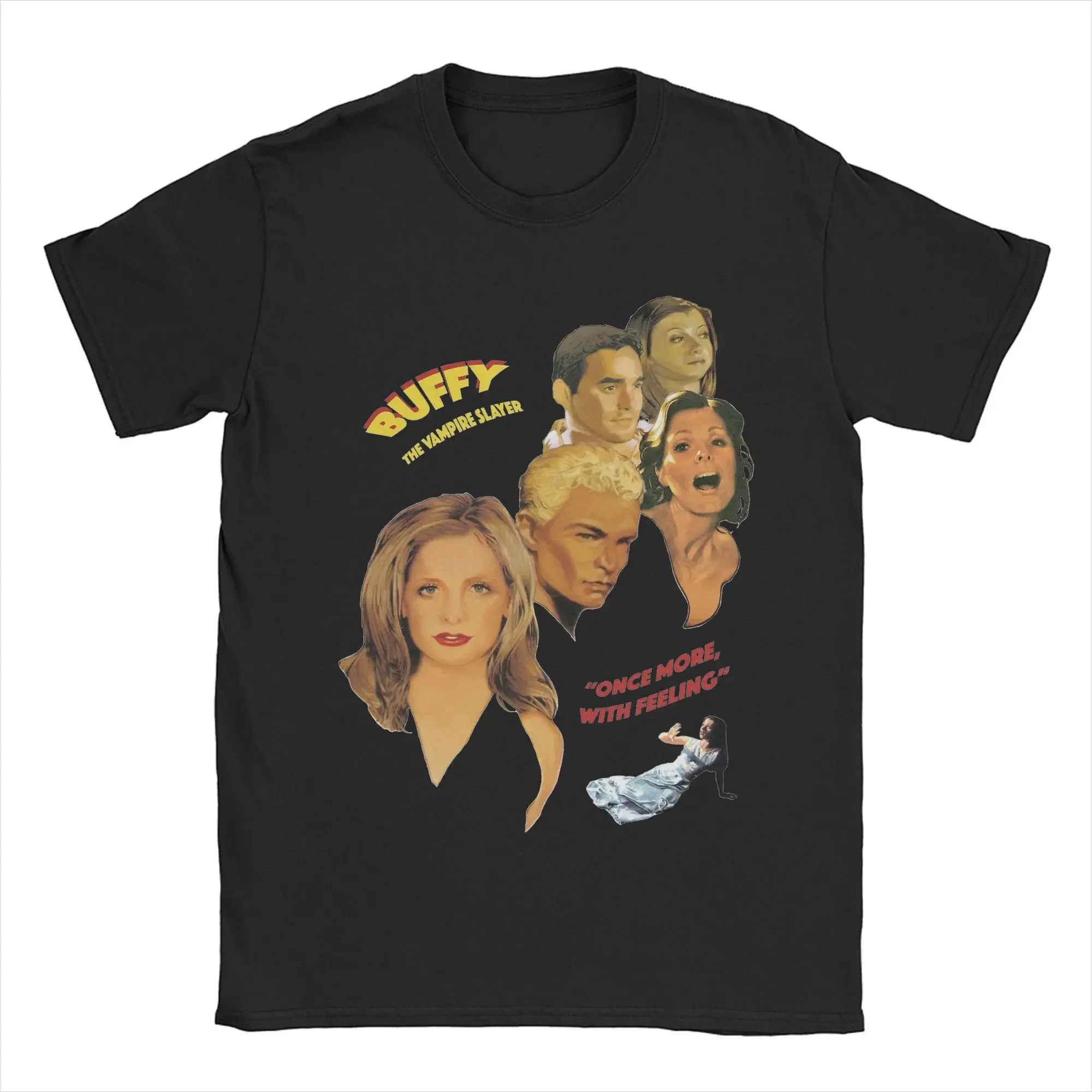 

Buffys The Vampires Slayers Spike T Shirts for Women Novelty T-Shirt Round Collar Tees Short Sleeve Tops Graphic