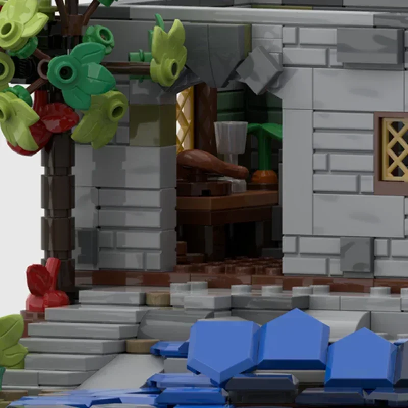 ตัวต่อโมเดลอาคาร ชุดประกอบถนน วิวชายฝั่ง ประภาคาร ตัวต่อเทคนิค ของเล่นประกอบเองสำหรับเด็ก ของขวัญวันหยุด