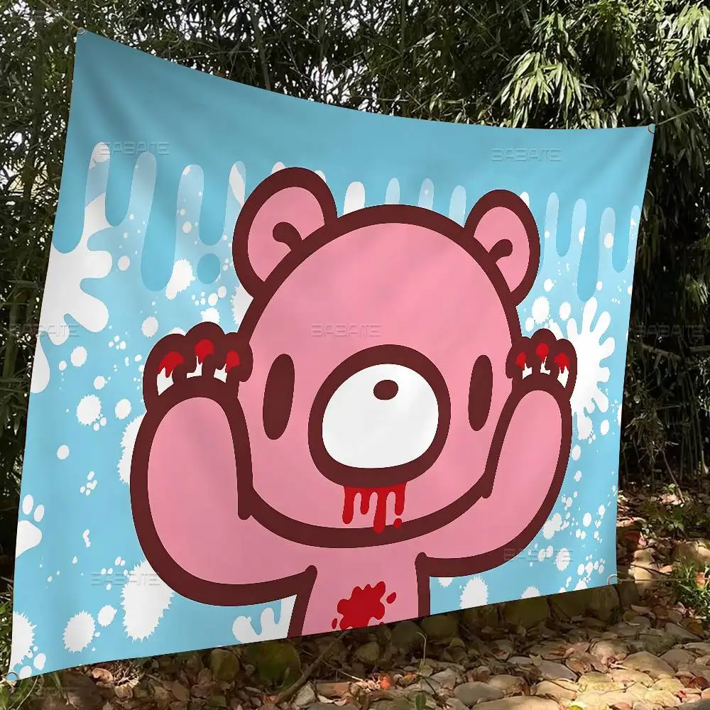 Funny G-Gloomy B-Bear Banner INS Style Outdoor Party Decoration Atmosphere Flag