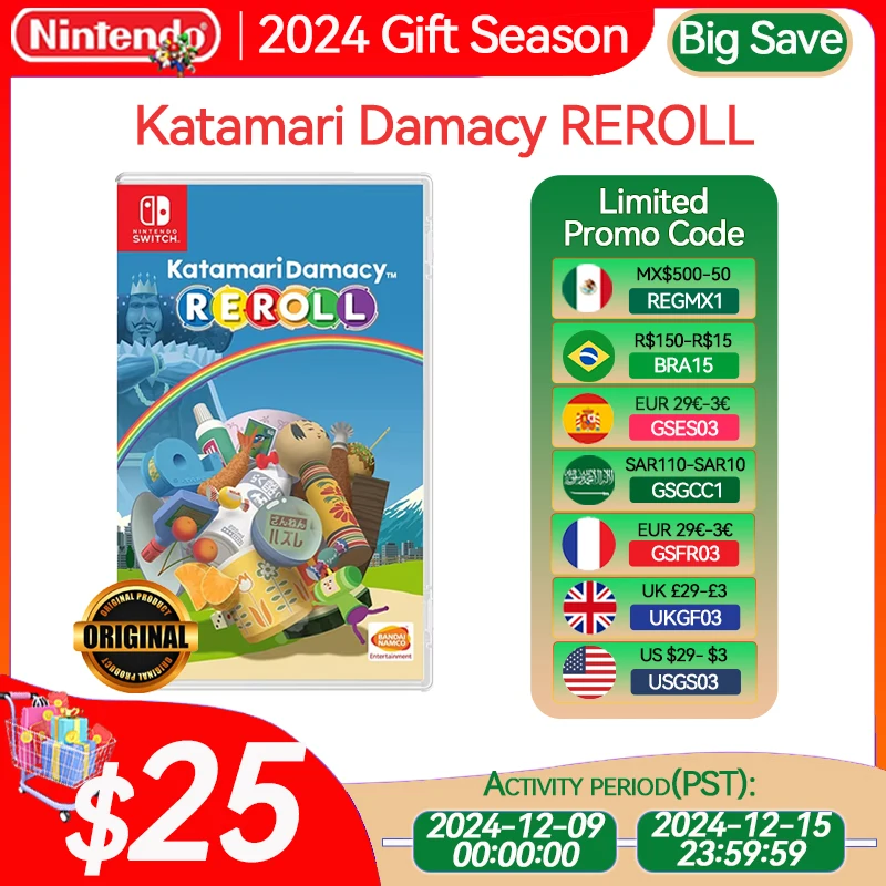 Katamari Damacy REROLL Nintendo Switch Game Deals Physical for Nintendo Switch OLED Nintendo Switch Lite Switch Game Cards