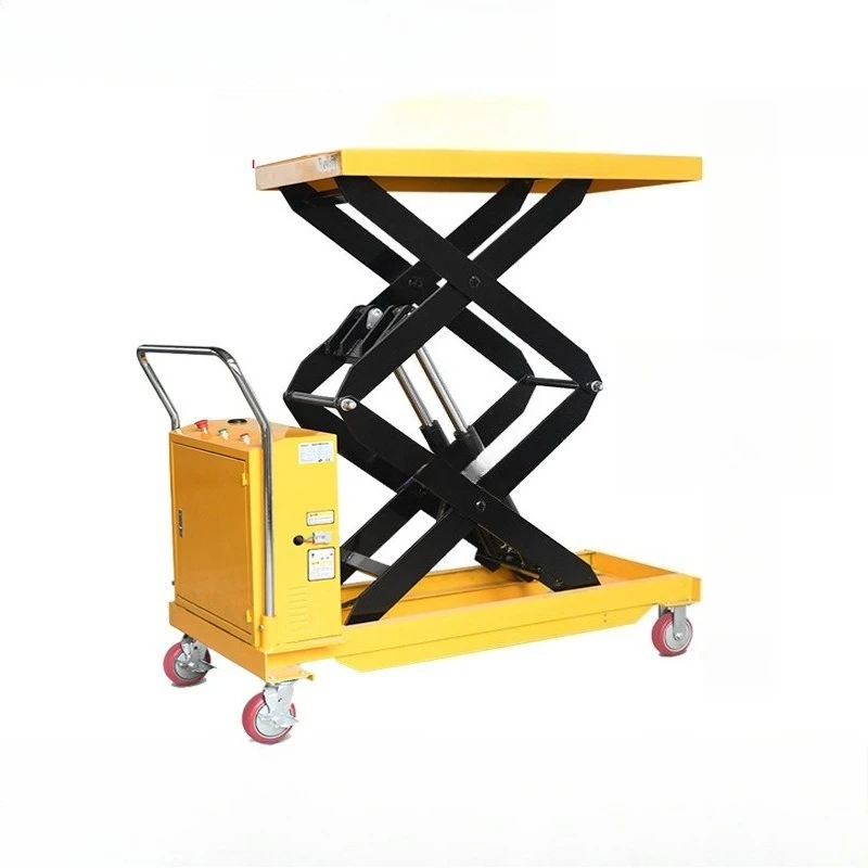 

Mobile electric lift platform car Electric hydraulic platform car Semi-automatic platform cars