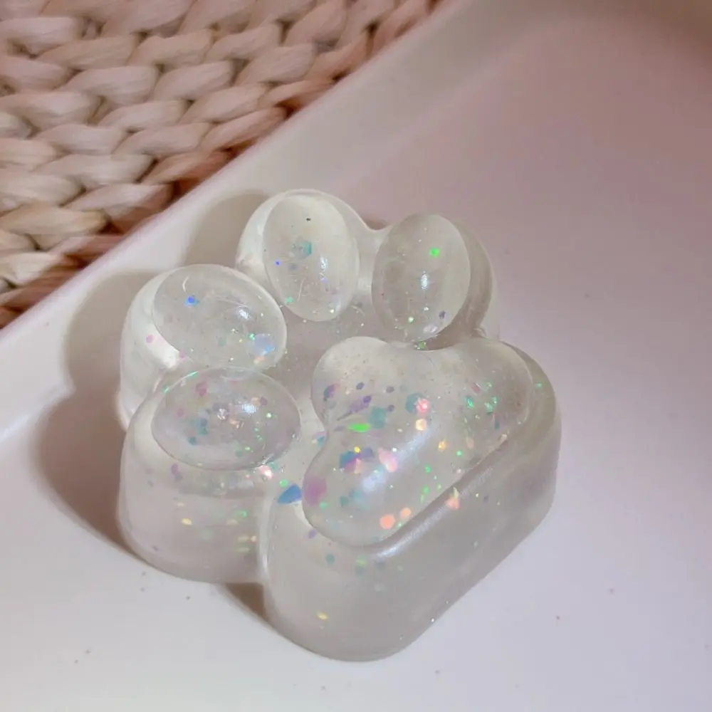 Bonito amassar gato pata squeeze brinquedo macio artesanal gato pata brinquedo fidget silicone 3d gato pata pitada brinquedo crianças boneca complicada