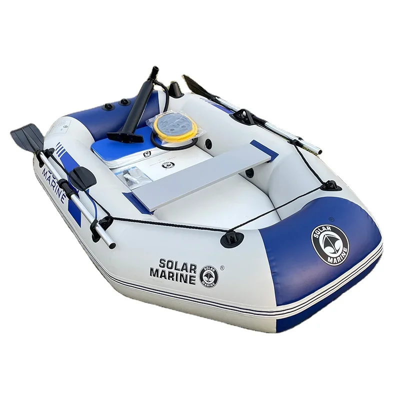 

-Single Fishing Inflatable PVC Rowing Boats 1.75M Kayak Waterplay Craft Air Mat Floor for Diving Surfing Sailing