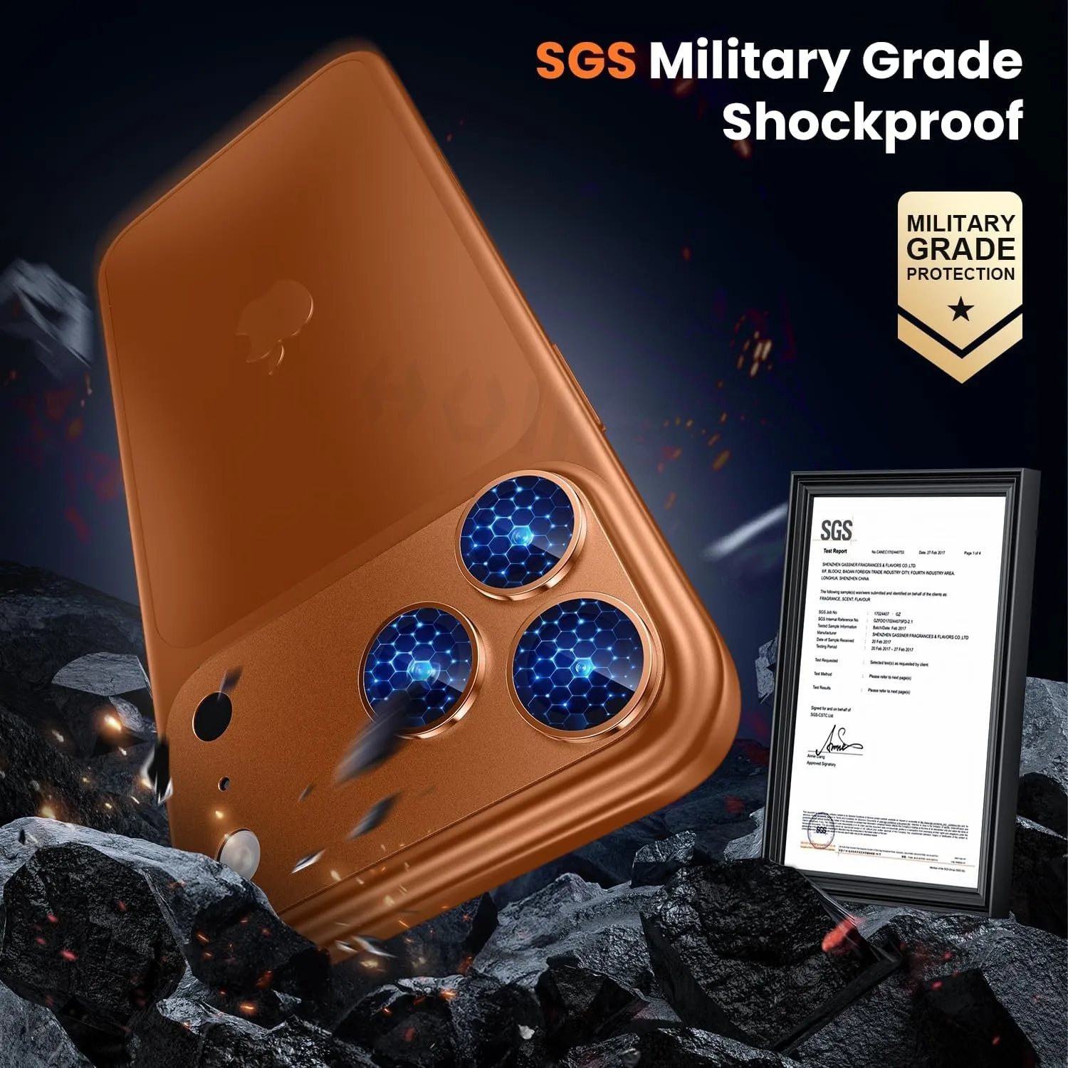 2 حزمة آيفون 17 برو ماكس 17 برو 17 كاميرا الهواء حامي العدسة العسكرية الصف شاتيربروف سبيكة المقسى عدسة حلقة غطاء الحالات #4