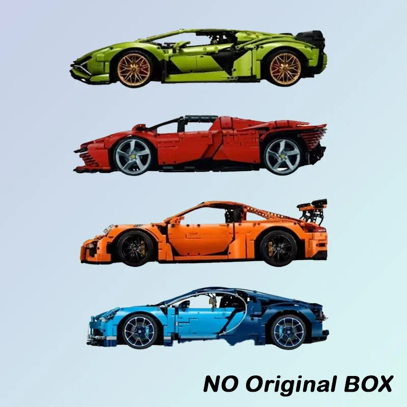 Technischer Supercar Super Racing Car Modellbaustein 1:8 Ziegel Spielzeug für Erwachsene Jungen und
