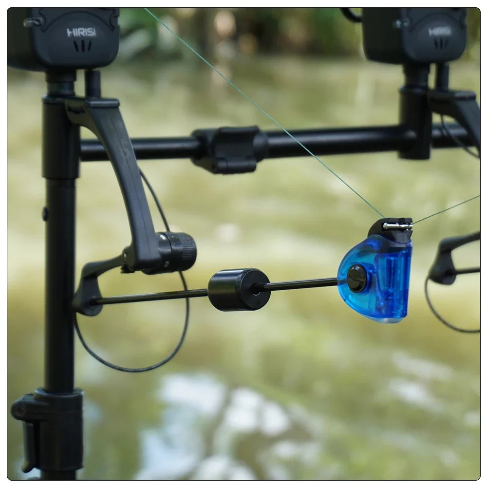 Hirisi Carp Fishing Swinger Set Fishing Bite Indicator with LED Light 4 pieces in Case  Fishing Tackle B2031