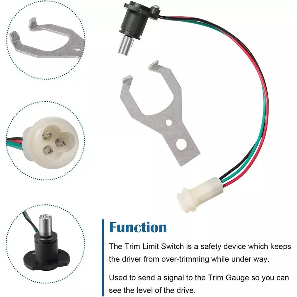 

#19A Automotive Parts & Accessories,873531 22314183 Potentiometer Trim & Tilt Sender Sensor Kit for Volvo (ABS)