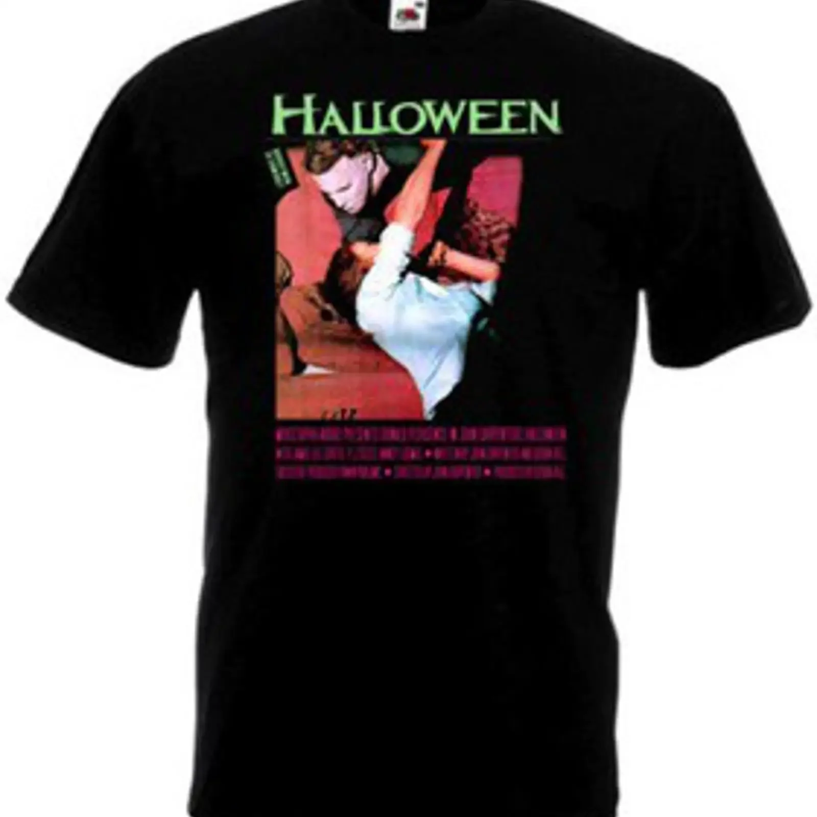 Camiseta Halloween v 6 negra cartel de película todas las tallas S 5XL vintage Washed Comfortable homme streetwear Breathable