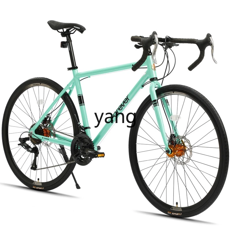 

Yjq Bicycle Road Bike Disc Brake 27-Speed Racing Racing Male and Female Students off-Road Ultra-Light