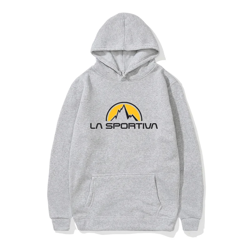 La Sportiva Spring Hip Hop Streetwear Pullover Sweatshirt Men Hoodies Harajuku Solid Hoodie Men Casual Tracksuit Masculino