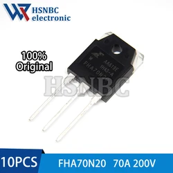 10PCS FHA70N20 70N20 FHA70N20W TO-3P 70A 200V N-channel Power MOSFET Transistor 100% New Original