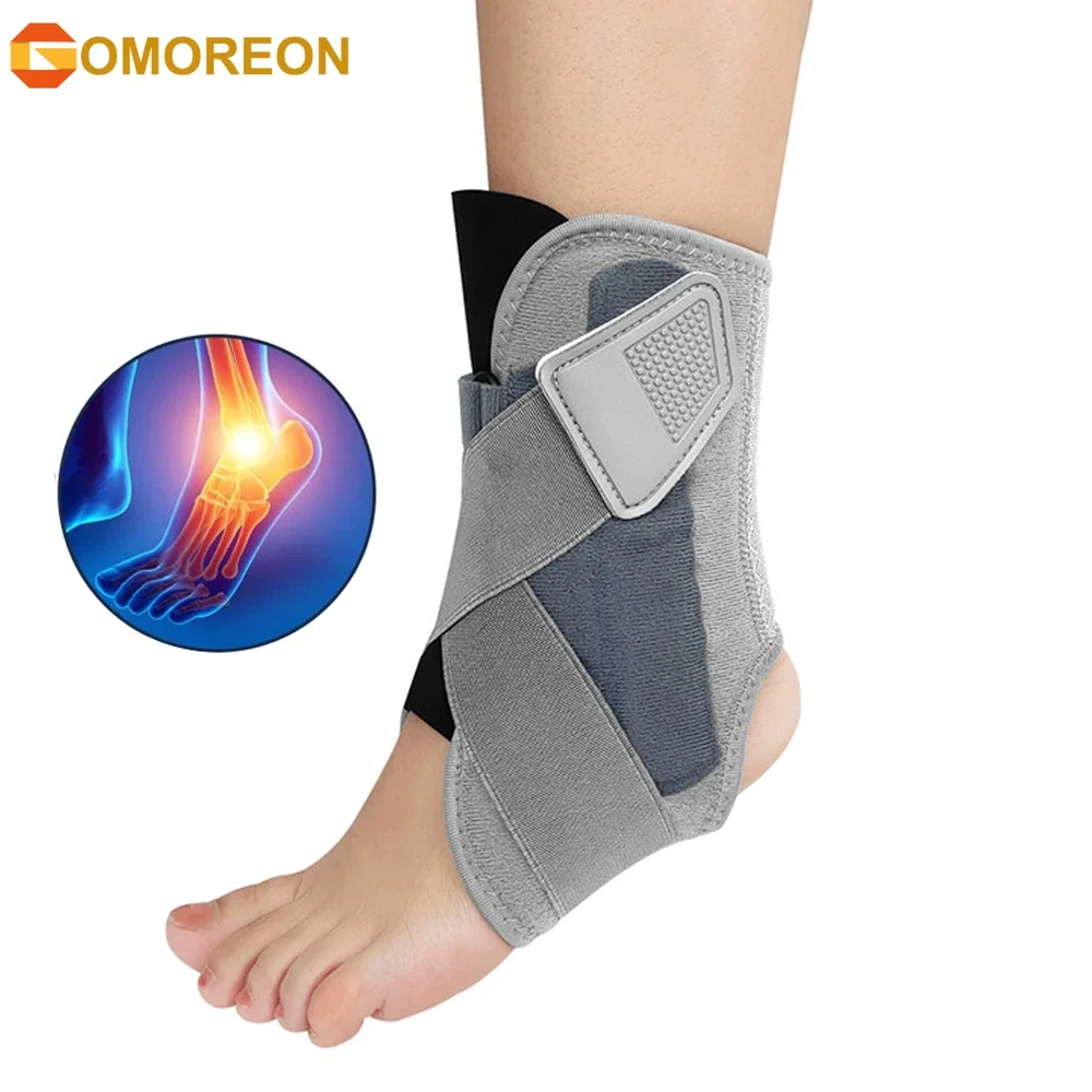 

Спортивный бандаж на лодыжку с регулируемыми ремнями для среднего бокового растяжения лодыжки — для баскетбола, волейбола, футбола, тенниса, пиклбола