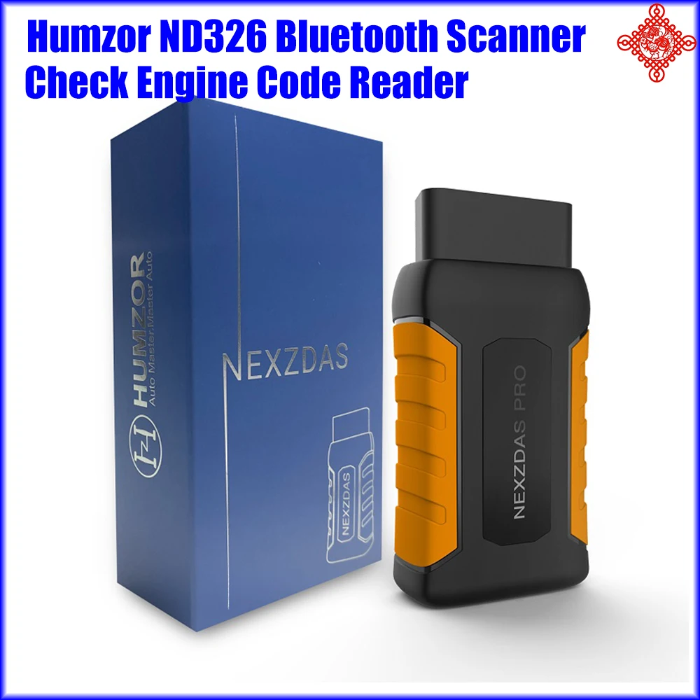 Humzor ND326 OBD2 Full System Scanner Automotive Bluetooth Diagnostic Tool Support IOS&Android Car Check Engine Code Reader