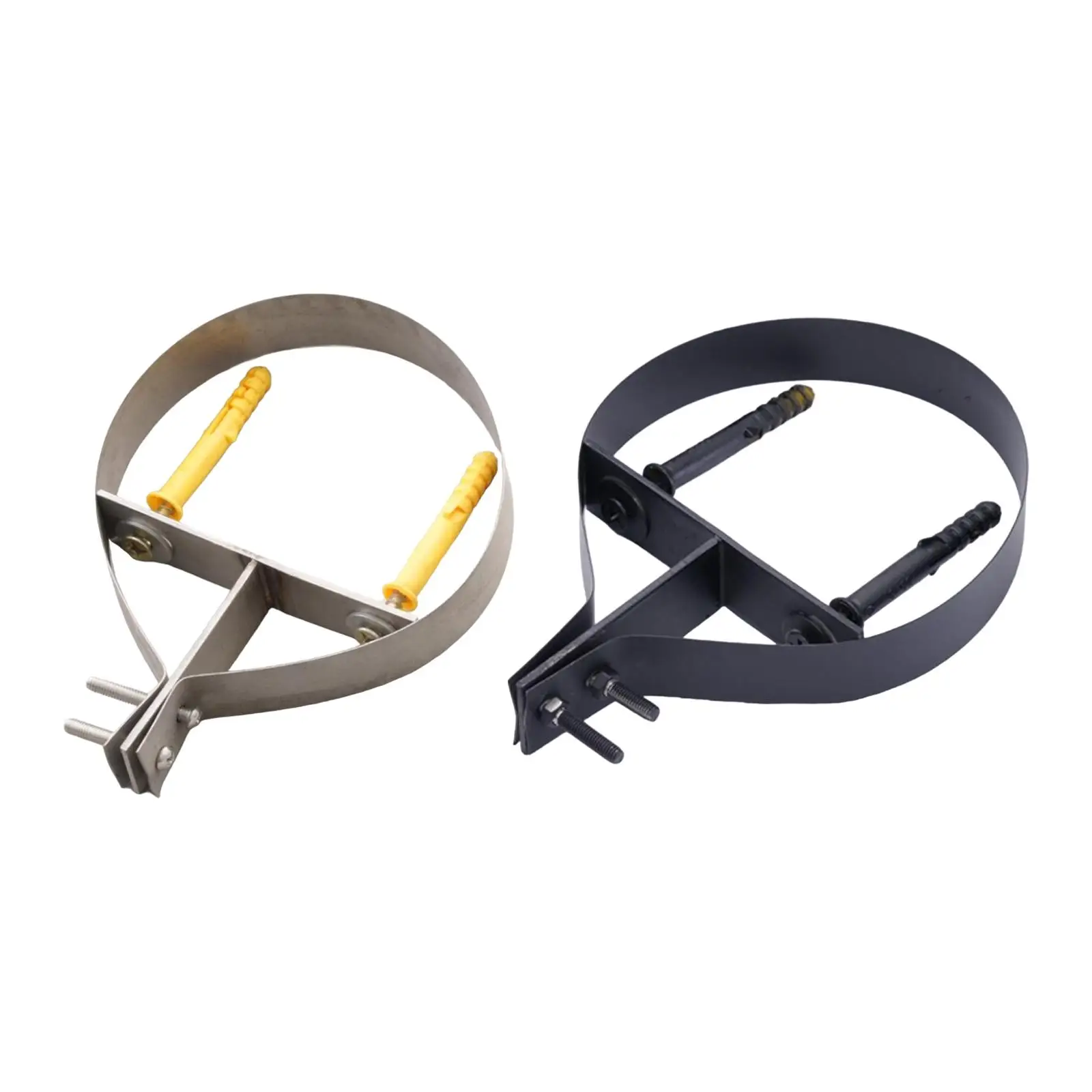 

5 inch Chimney Pipe Bracket Hardware Household Fireplace Parts Portable Sturdy Hanging Metal Ring Pipe Hanger Stove Pipe Clamp