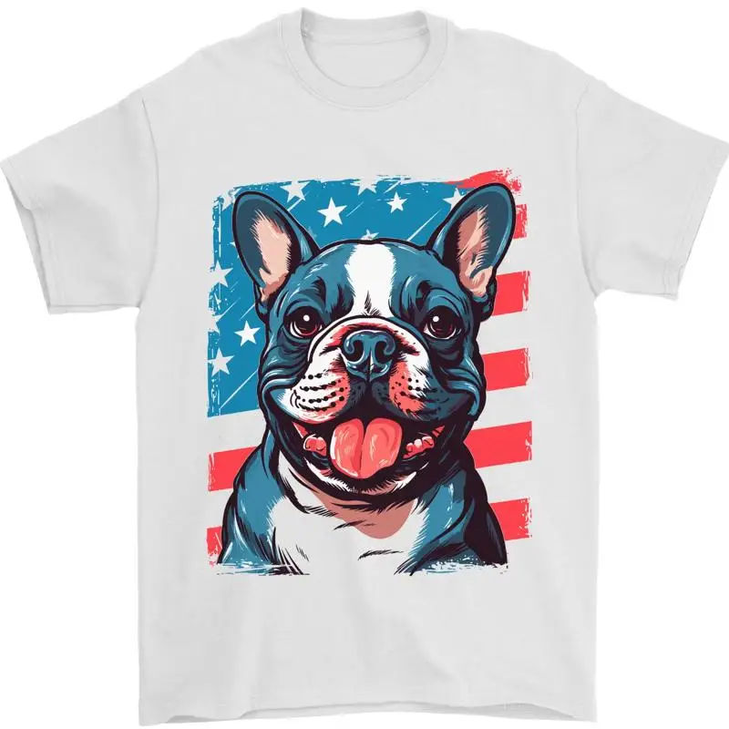 

Американская мужская футболка с флагом США, 100 хлопок, полный размер S 4Xl