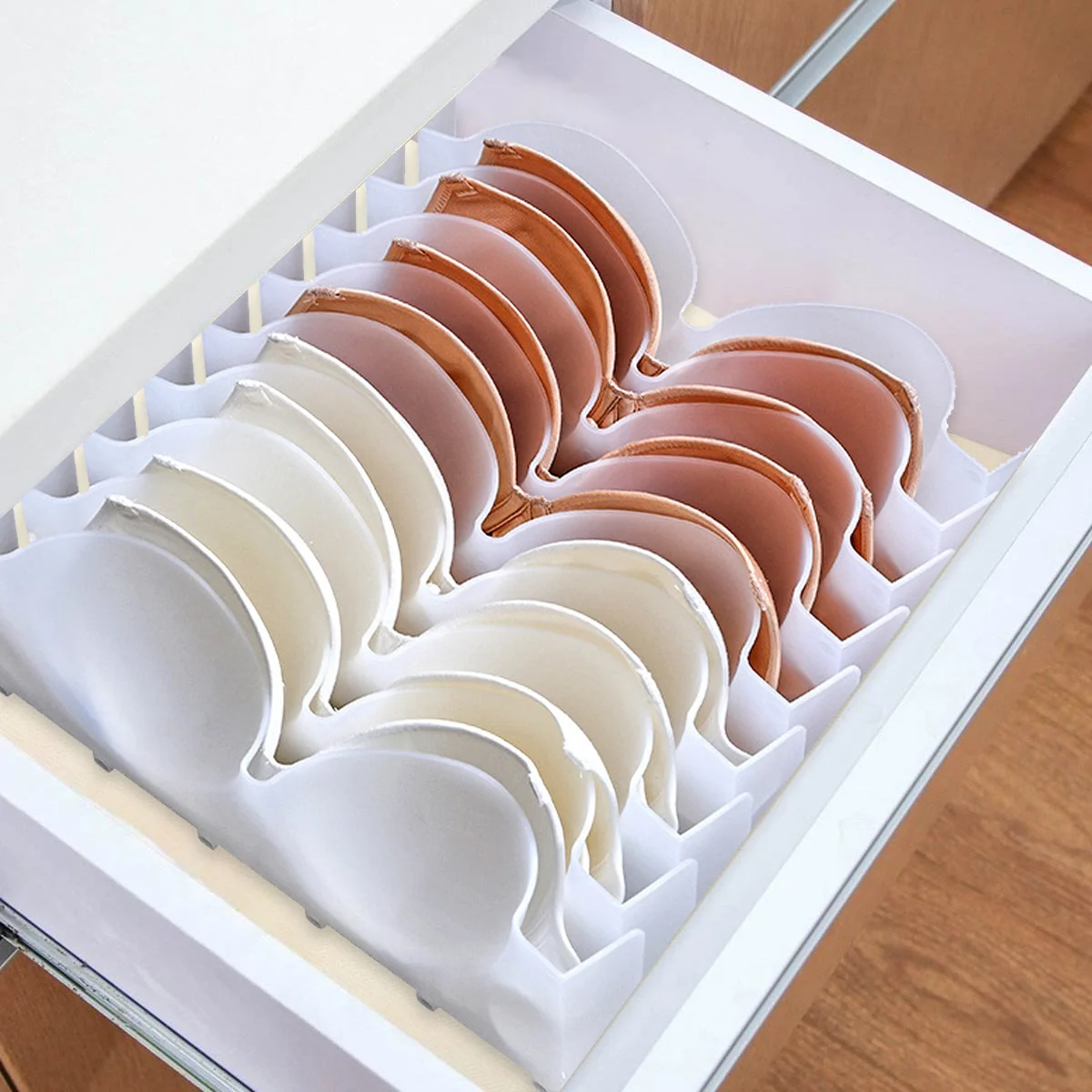 

6Pcs Bra Storage Container Heavy Duty Underwear Organiser Box Keeps Lingerie Protected Perfect for Closet Organization and Women