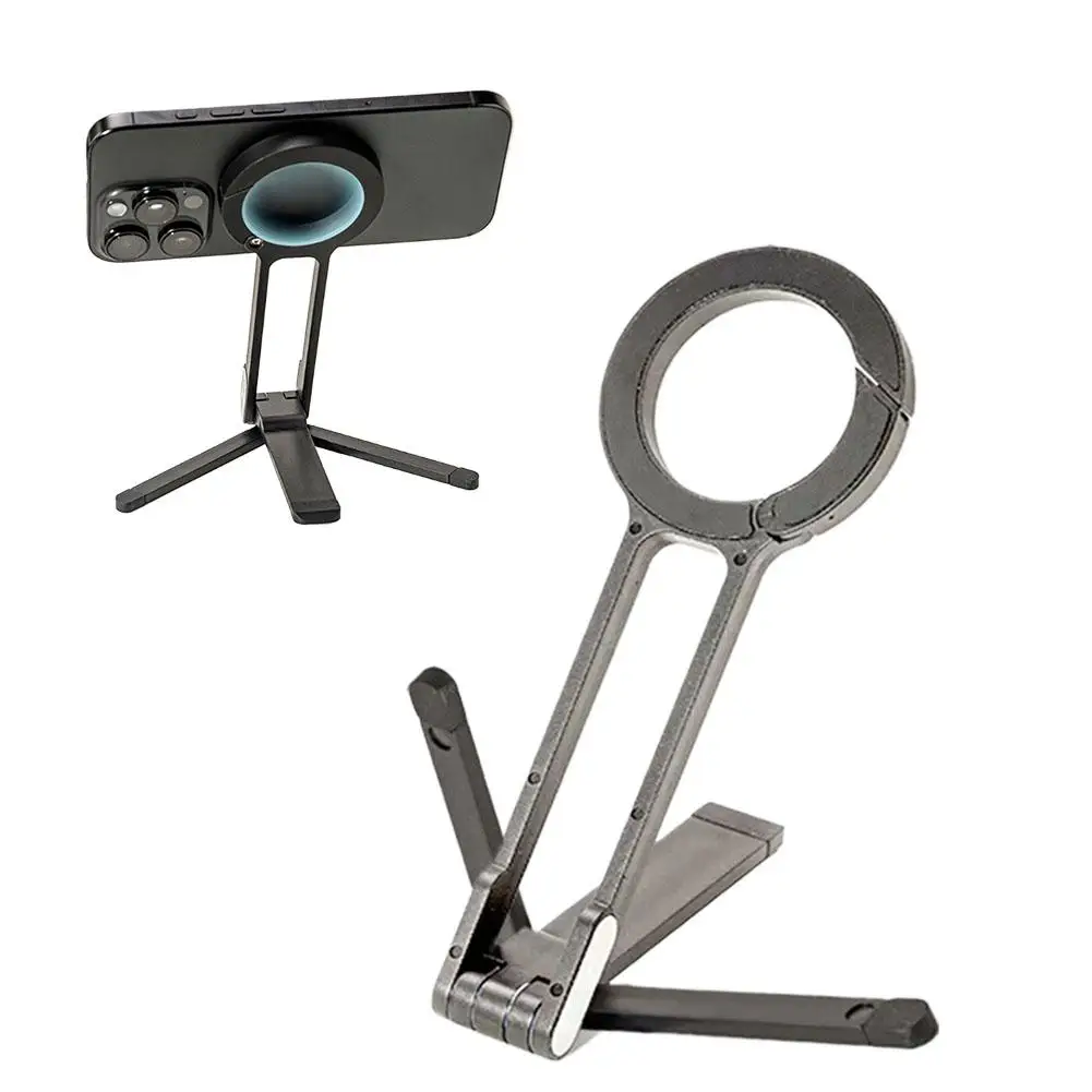 

Multifunctional Carabiner Magnetic Phone Tripod – Portable Foldable Mount for Live Streaming & Outdoor Photography
