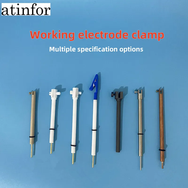 atinfor Working electrode clamp JJ110 Platinum,graphite, stainless steel,copper electrode clip multiple specifications