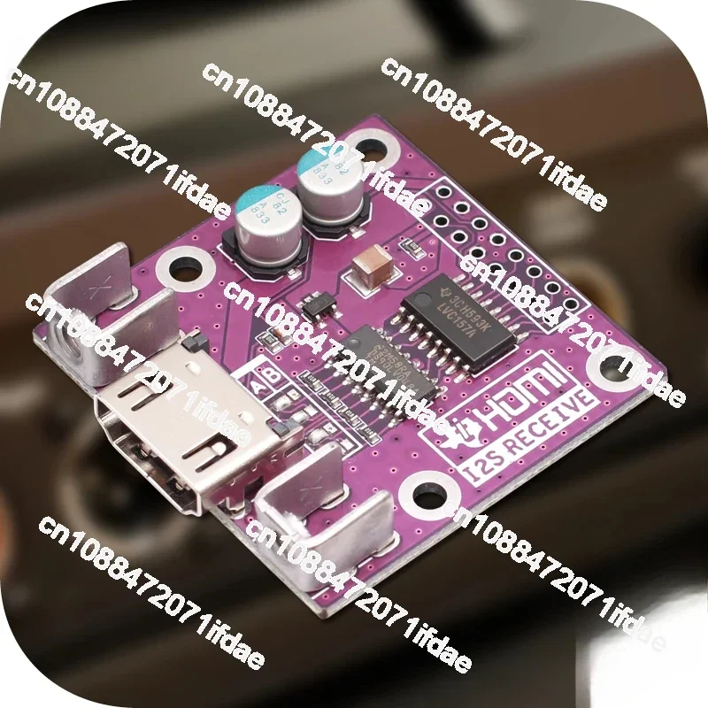 HDMI to I2S Receiving Board Module I2S to HDMI Differential I2S Signal Conversion DAC Decoder Dedicated