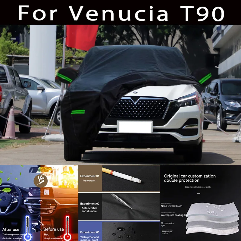 

For Venucia T90 Outdoor Protection Full Car Covers Snow Cover Sunshade Waterproof Dustproof Exterior Car accessories