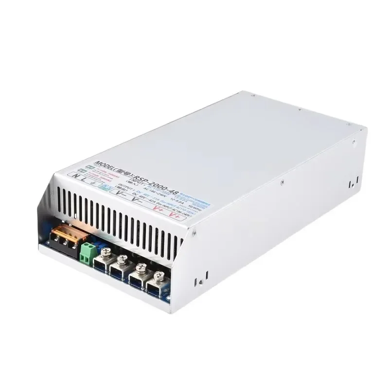 Fuente de Alimentación Conmutada de Alta Calidad de 2000W 48V 41.6A con Función PFC, Entrada 220vac, Transformador de Corriente Continua