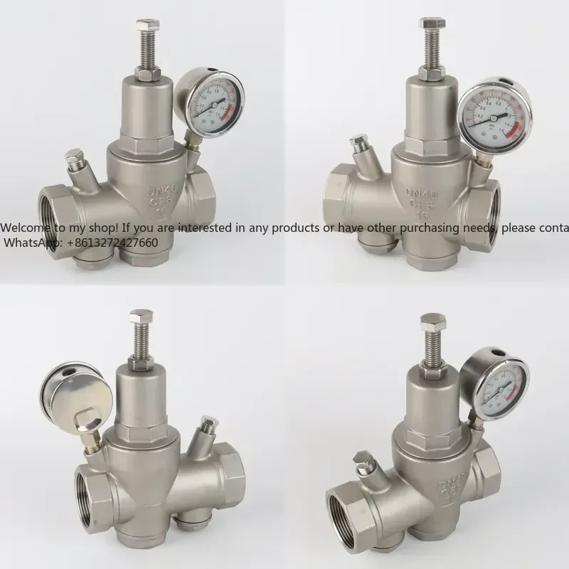 

Stainless steel 304 piston pressure reducing valve with filter DN15 control structure for aqueous media