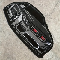 VIKAMA Car Shaped Bath Mats for Bathroom Soft Non Slip Entry Door Mat Home Decor Unique Funny Cartoon Thick Plush Area Rugs