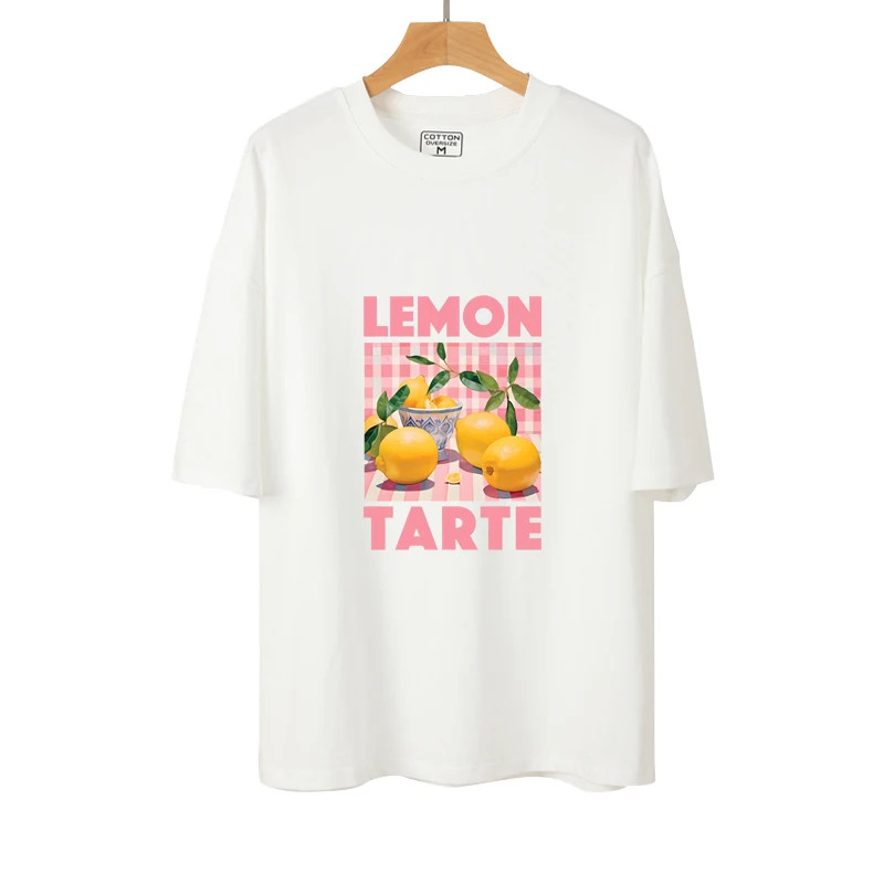 24cm Fashion Vibrant Fruit Heat Transfer Prints Lemon, pomegranate, cherry for DIY Customization and Unique Apparel Decoration