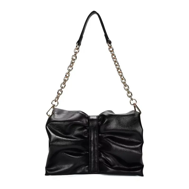 New fashion women's flip design board buckle diamond fixing underarm small square handbag 2025 new bow silk satin horizo​​ntal