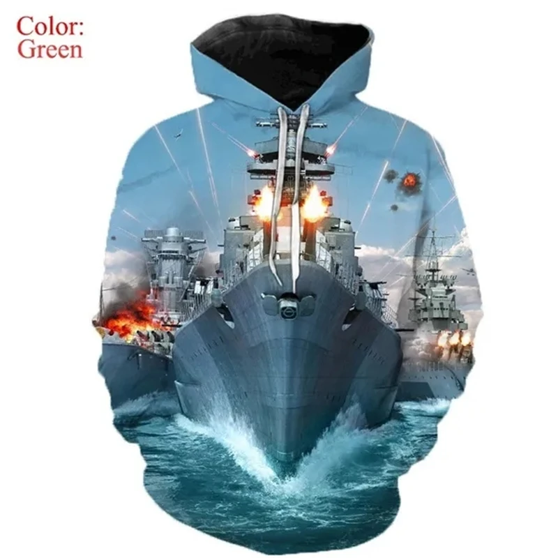 World Of Warships Games 3D Printed Hoodies For Men Women Chilren Tops Washed Graphic Hooded Streetwear Sweatshirt High Quality