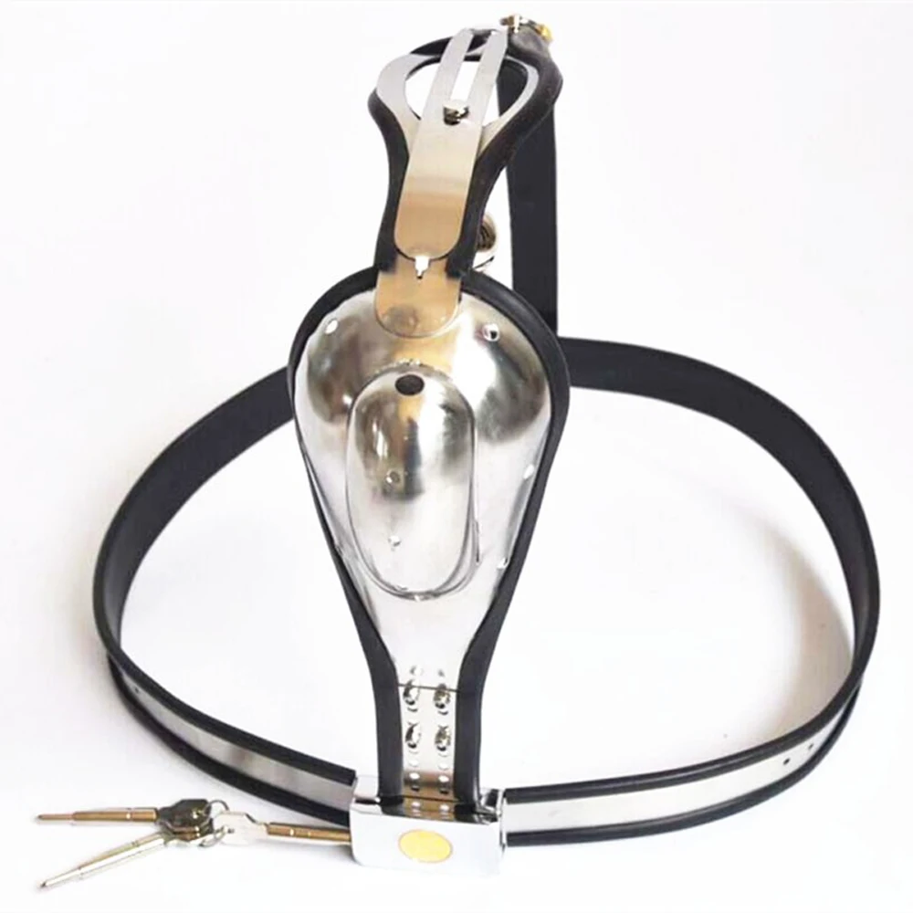 Stainless Steel Chastity Belt for Men Chastity Cage Pants with Removable Plug Restraint Cock Cage Device Sex Toys for Adult view 4