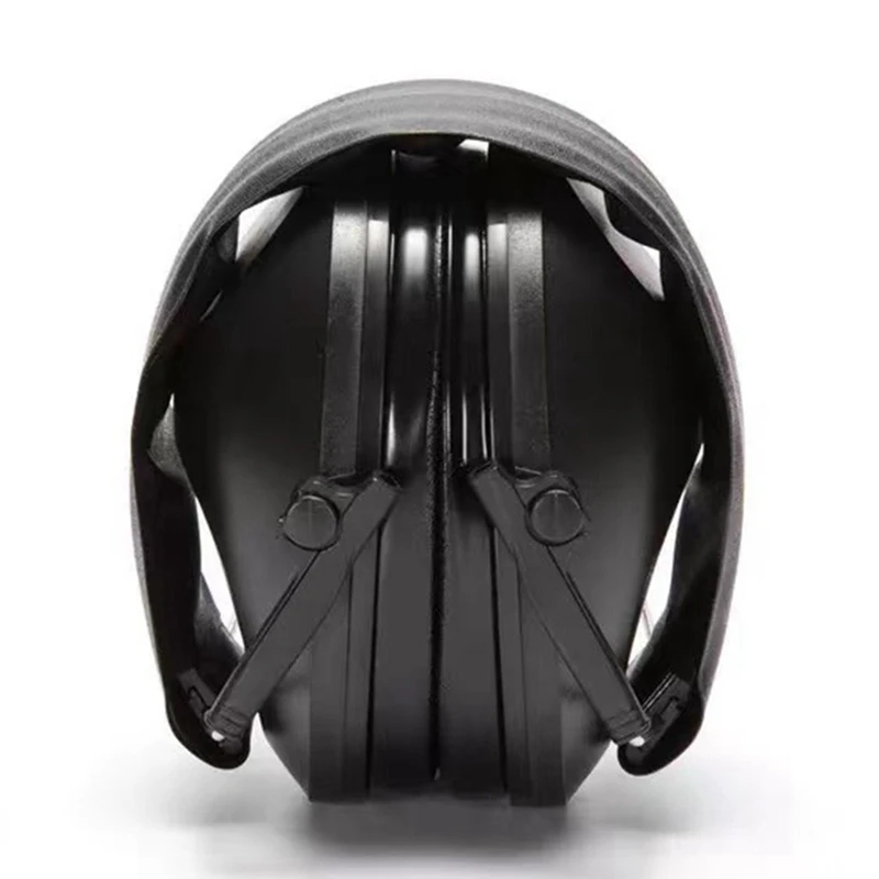 Tactical Headset Labor Protection Industrial Head Mounted Earmuffs Sleep Sound Insulation Earmuffs Black