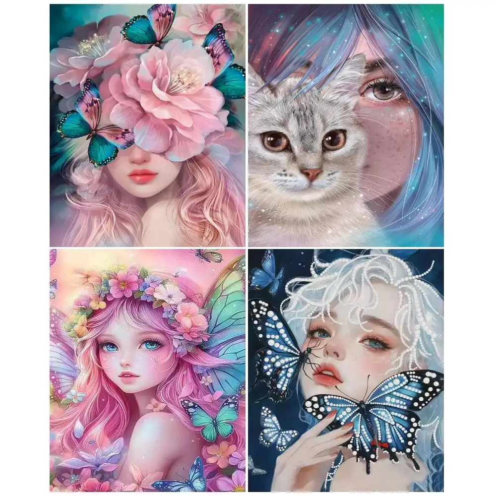 

GATYZTORY Cartoon Girl Painting By Numbers Painting Decor Diy Crafts Figure Classic Unique Gift Diy Idea