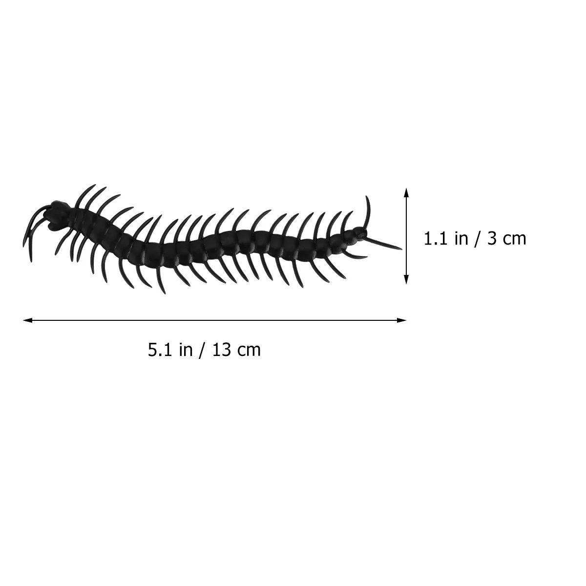 

24pcs Fake Centipede Prank Vivid Halloween Decor Spooky Animal Props Trick Fright Night Scary Pranks Party Supplies Haunted