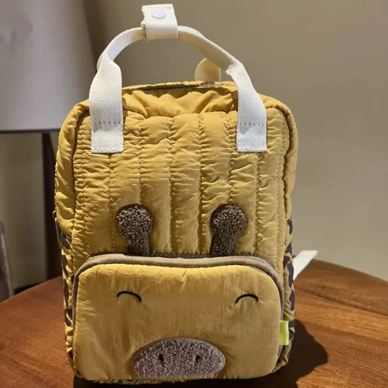 

2026 New Arrival Cartoon Giraffe Backpack Lightweight Kids Schoolbag Cute Daypack