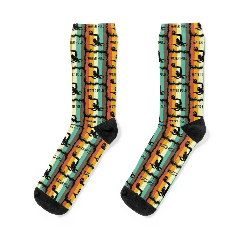 

Vintage Retro Water polo Socks cartoon sport Non-slip sports and leisure Socks For Girls Men's